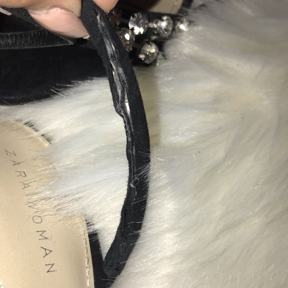 Zara open toed black heels - Picture 5 of 6